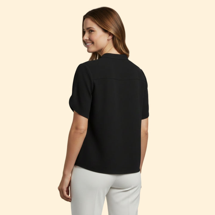 Women’s Top with V-Cut and Flowing Sleeves