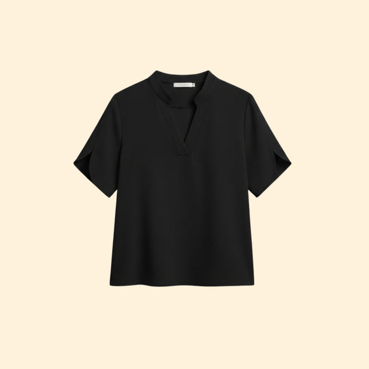Women’s Top with V-Cut and Flowing Sleeves