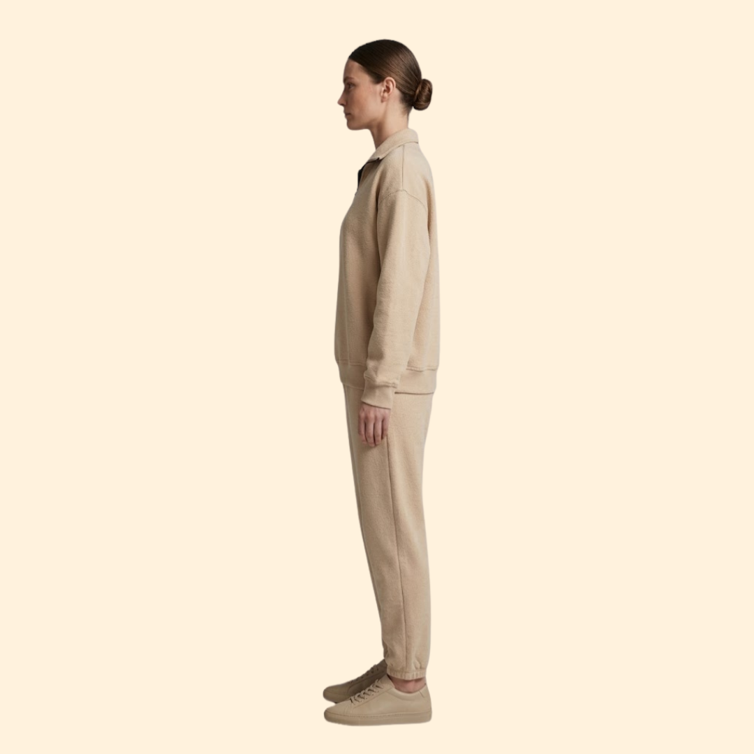 Women’s Tracksuit Set with Half-Zip Sweatshirt