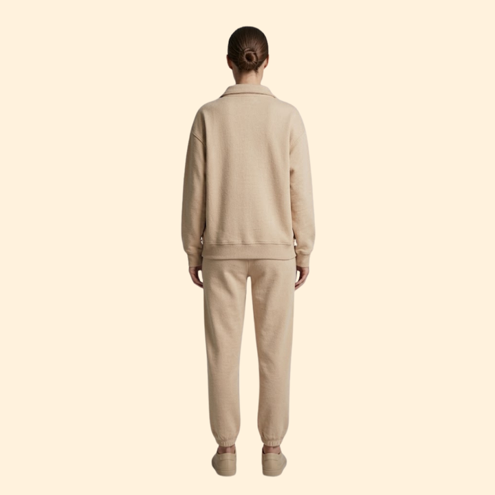 Women’s Tracksuit Set with Half-Zip Sweatshirt