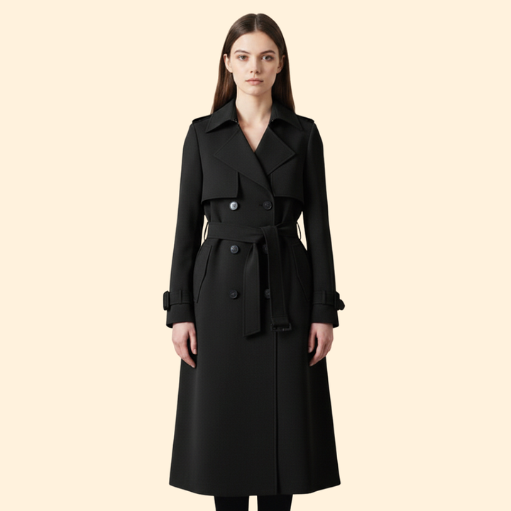Women’s Trench Coat with Belted Waist