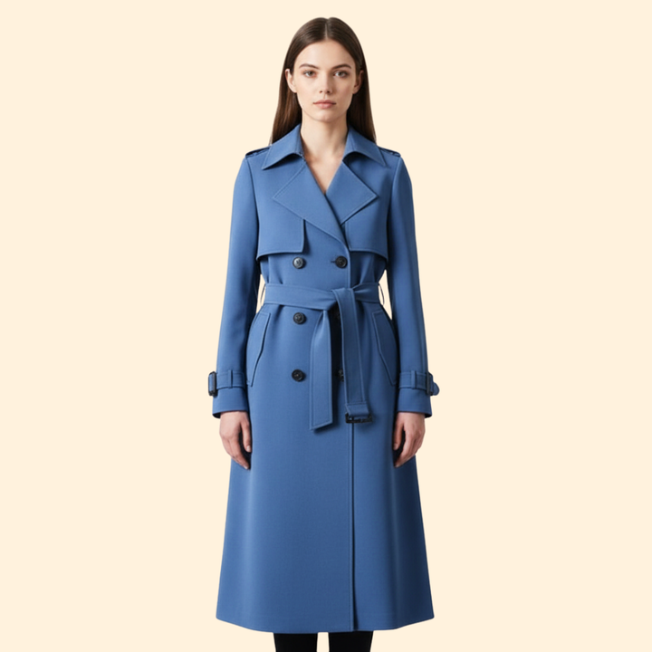 Women’s Trench Coat with Belted Waist