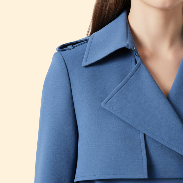Women’s Trench Coat with Belted Waist
