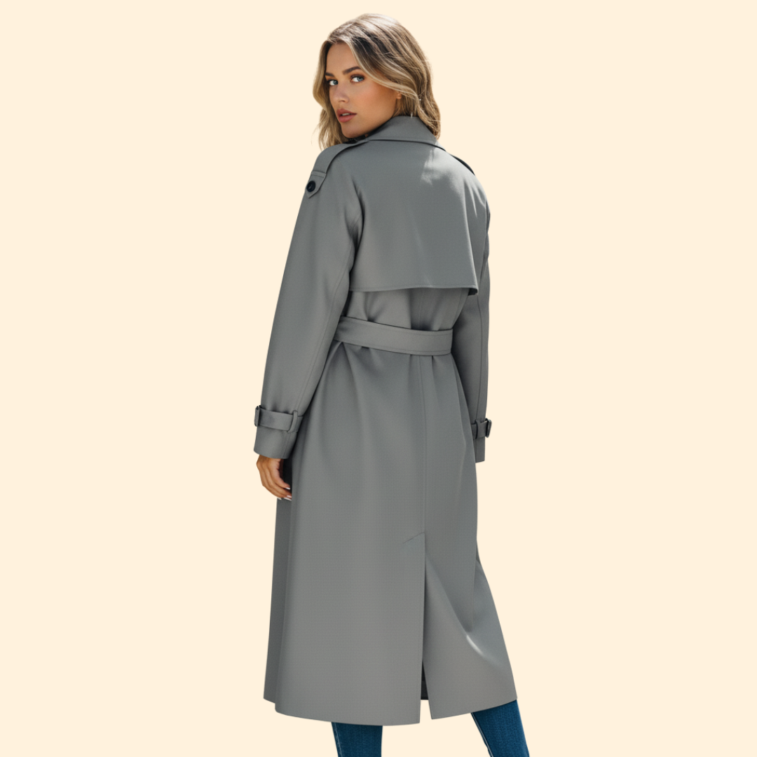 Women’s Trench Coat with Waist Belt
