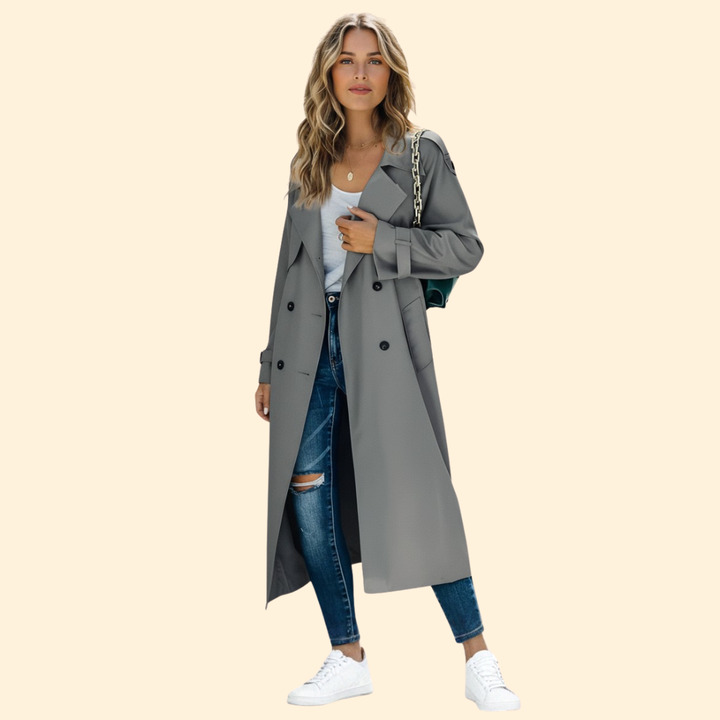 Women’s Trench Coat with Waist Belt