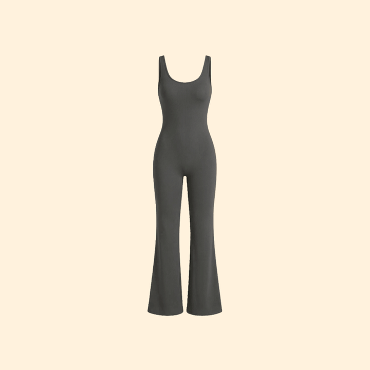 Women’s Sleeveless Jumpsuit with Back Cutout