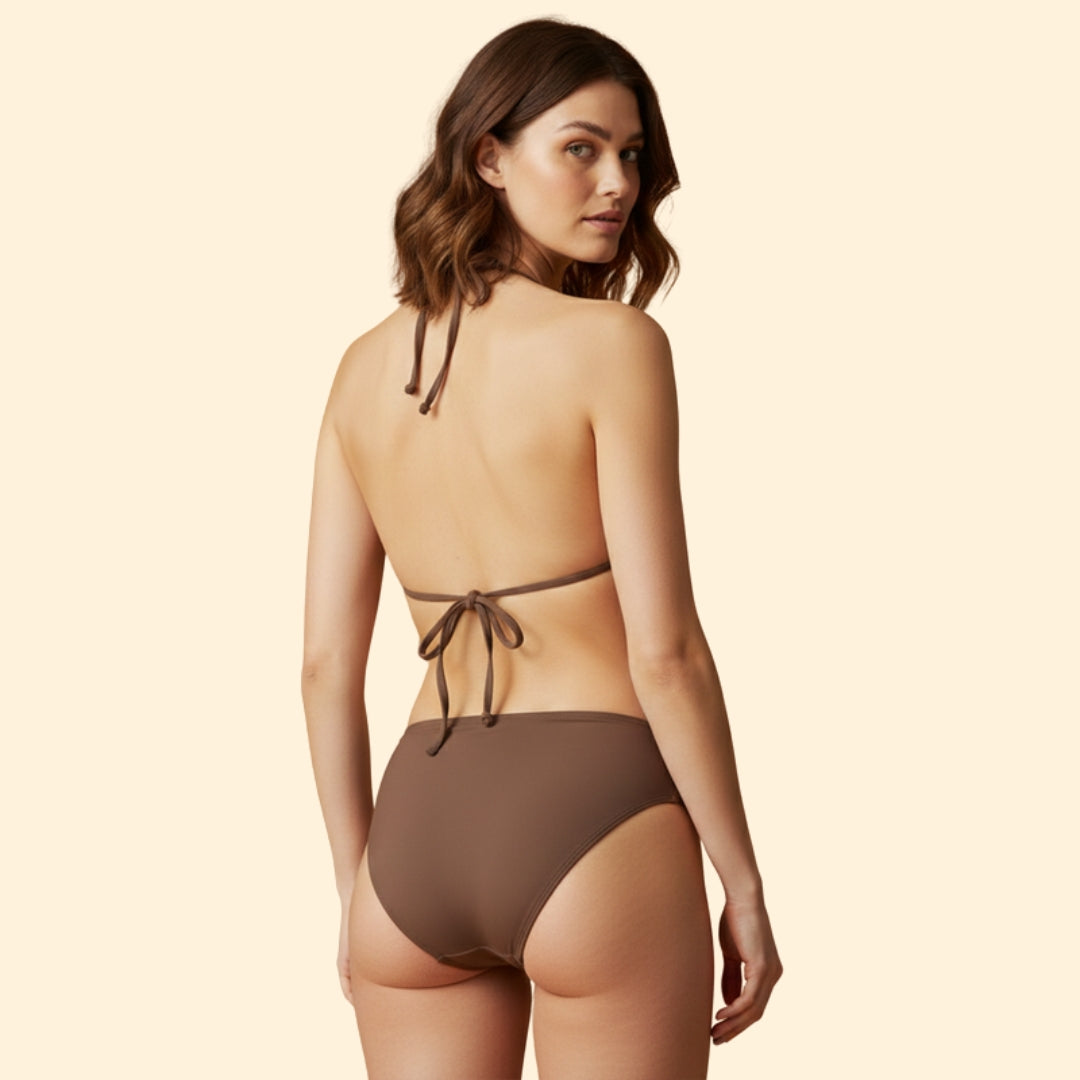 Women's Two-Piece Bikini Set with Adjustable Knot