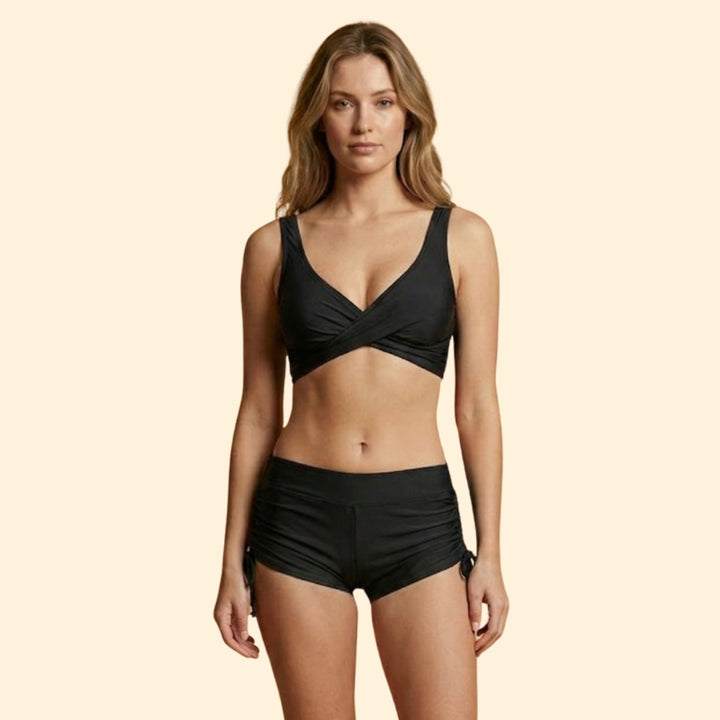 Women’s Two-Piece Bikini with Drawstring Shorts