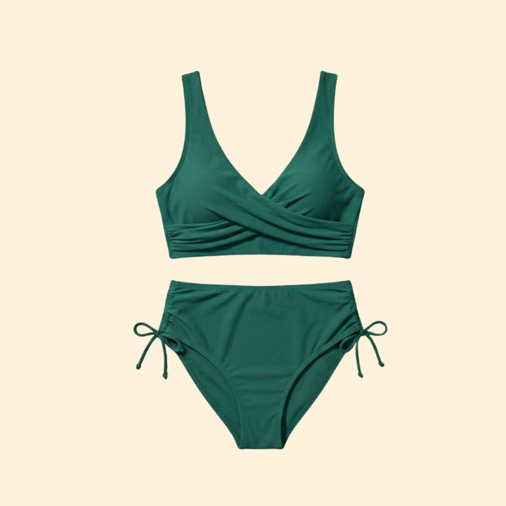 Women’s Two-Piece Bikini with Side Drawstrings
