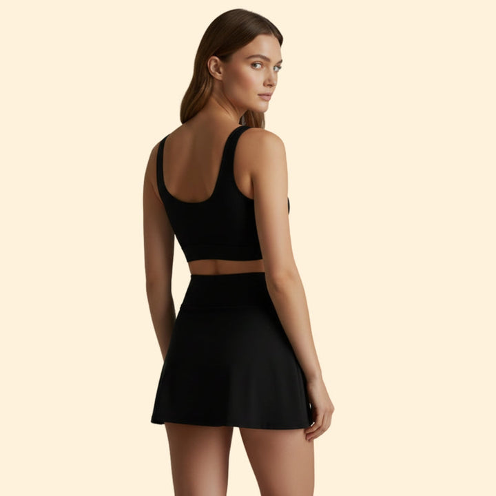 Women's Two-Piece Bikini with Skirt Detail