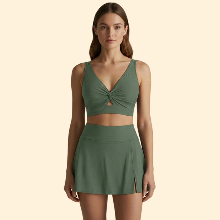 Women's Two-Piece Bikini with Skirt Detail