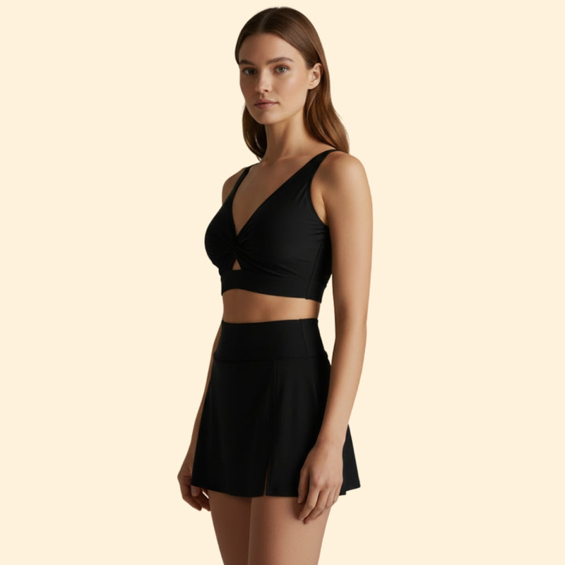 Women's Two-Piece Bikini with Skirt Detail