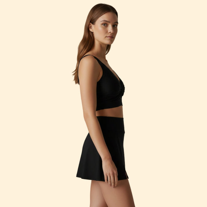 Women's Two-Piece Bikini with Skirt Detail