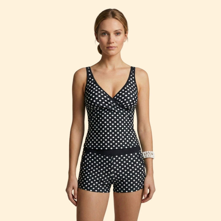 Women’s Two-Piece Bikini with V-Neck Top