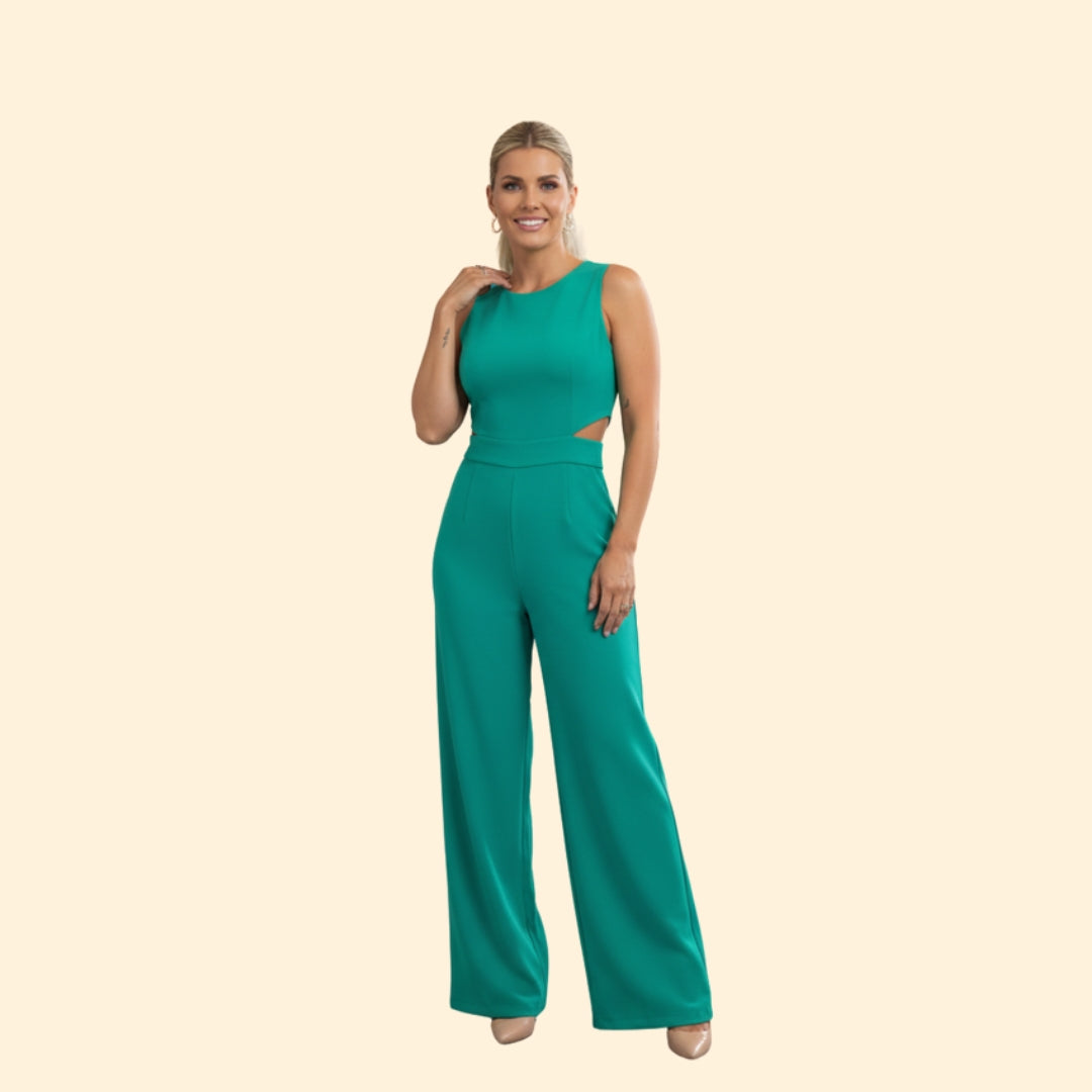 Women’s Two-Piece Set with Crop Top and Trousers