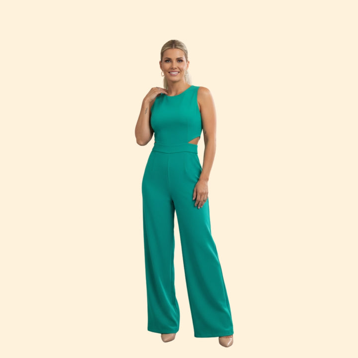 Women’s Two-Piece Set with Crop Top and Trousers