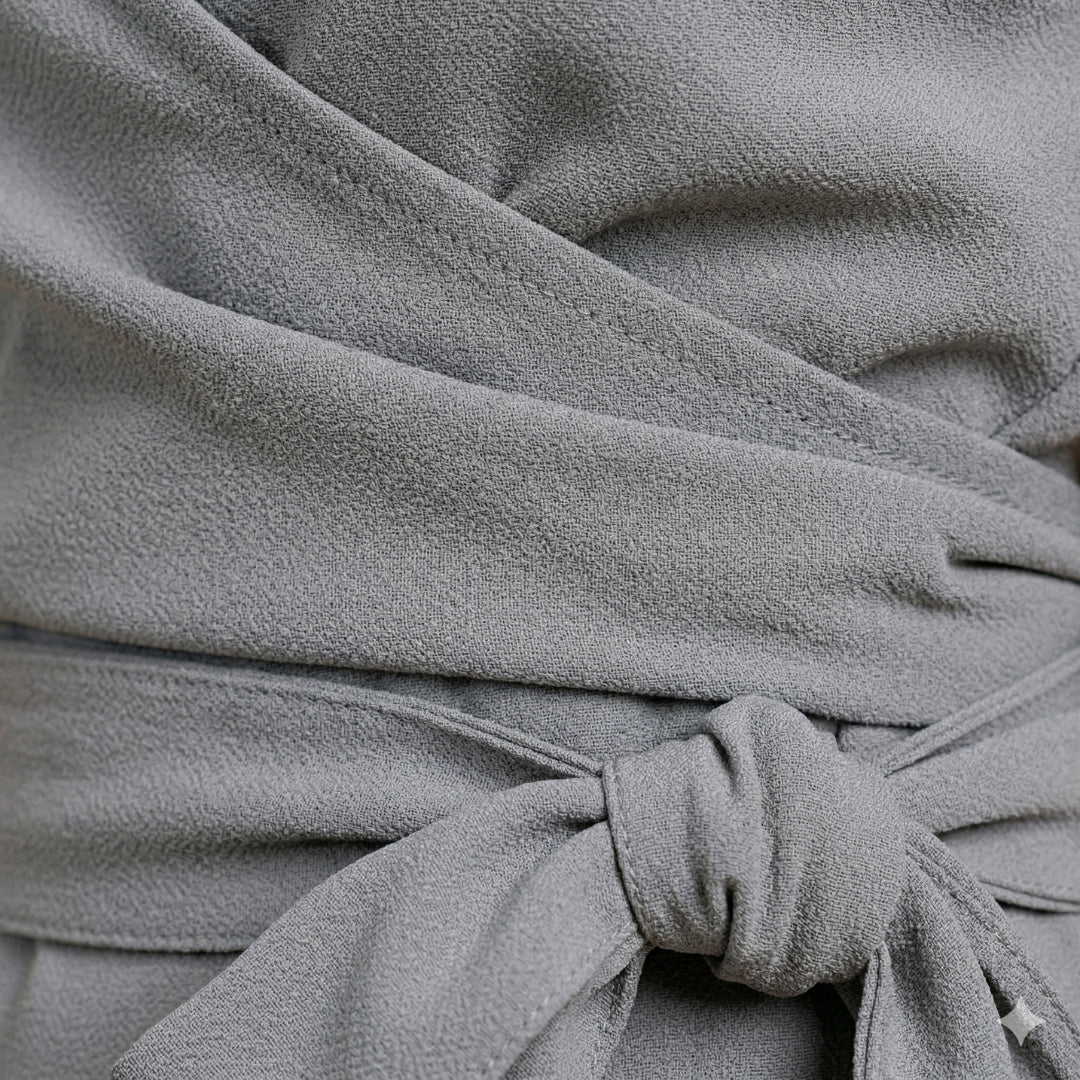Women’s Two-Piece Set with Draped Top