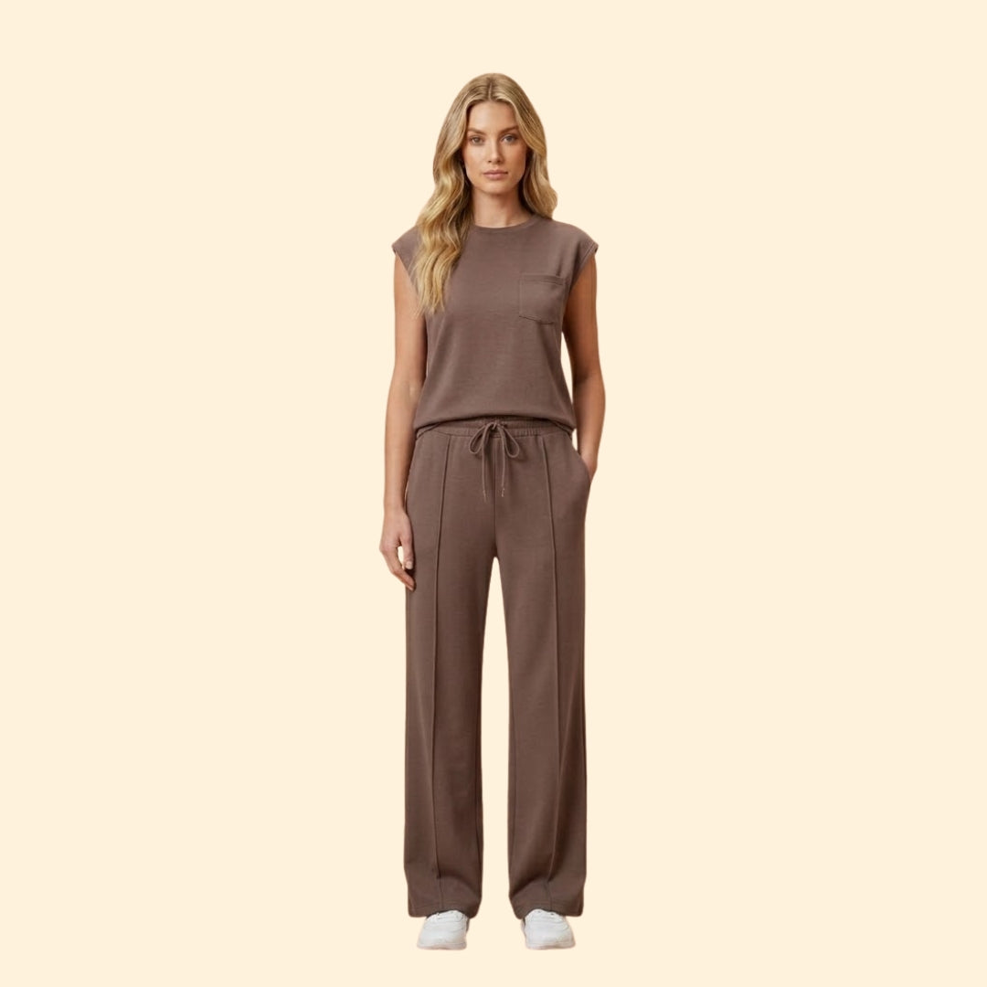 Women's Two-Piece Set with Front Seams