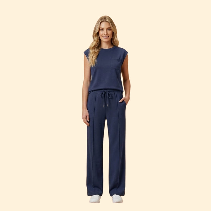 Women's Two-Piece Set with Front Seams