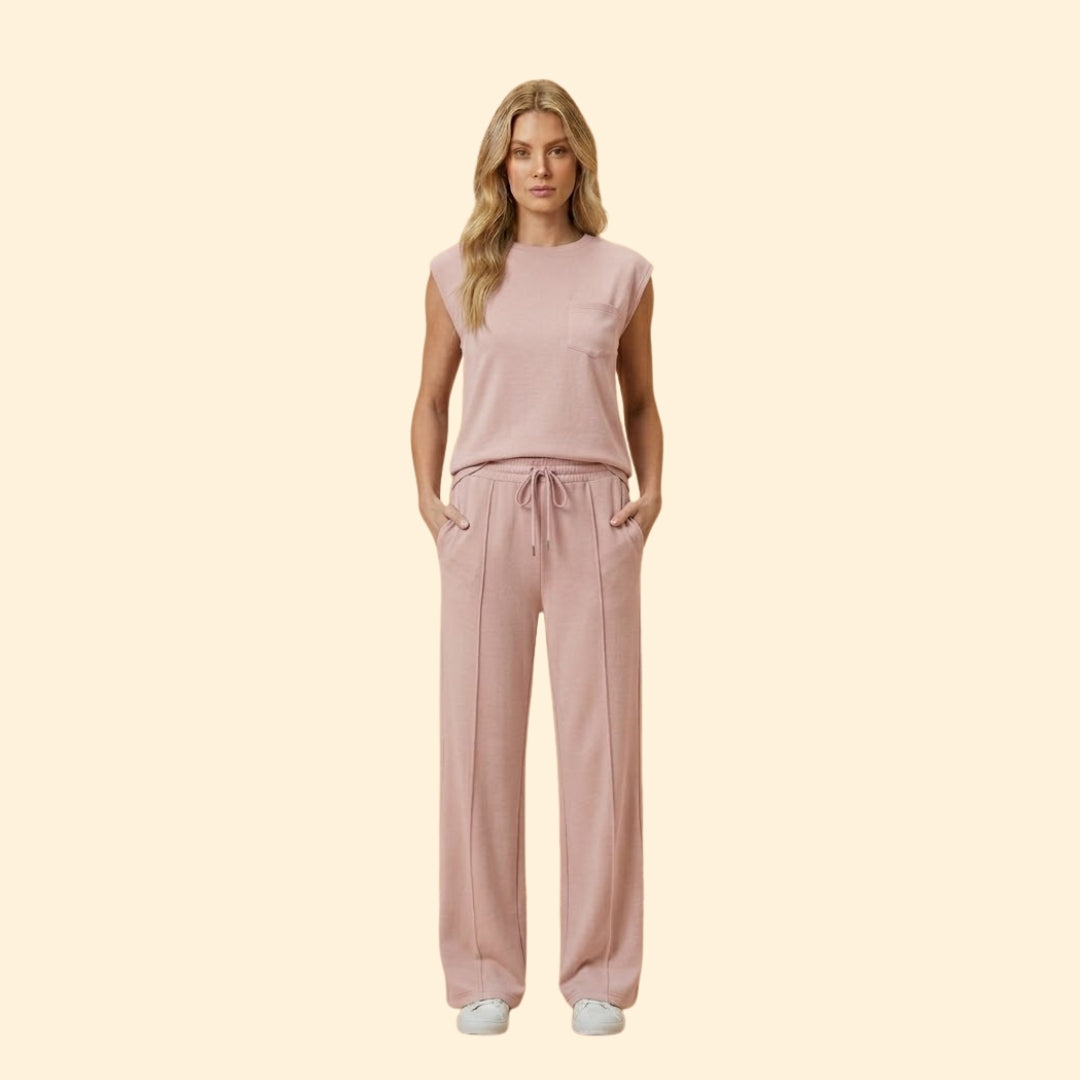 Women's Two-Piece Set with Front Seams