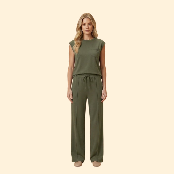 Women's Two-Piece Set with Front Seams