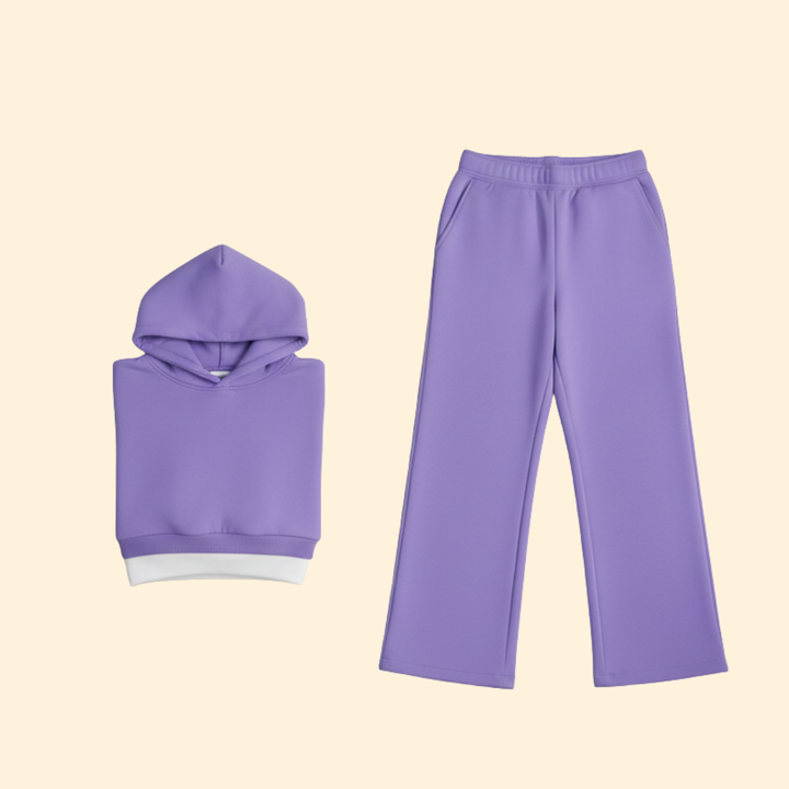 Women’s Two-Piece Set with Hooded Top