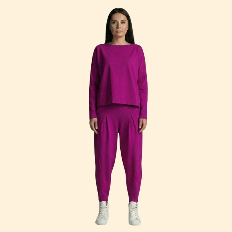 Women’s Two-Piece Set with Long Sleeve Top