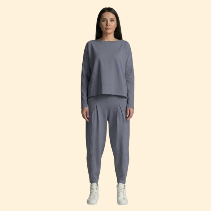 Women’s Two-Piece Set with Long Sleeve Top