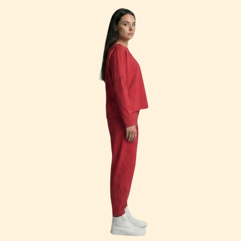 Women’s Two-Piece Set with Long Sleeve Top