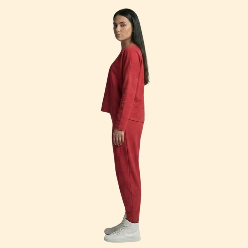 Women’s Two-Piece Set with Long Sleeve Top