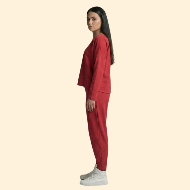 Women’s Two-Piece Set with Long Sleeve Top
