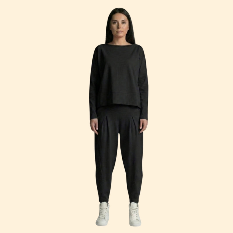 Women’s Two-Piece Set with Long Sleeve Top