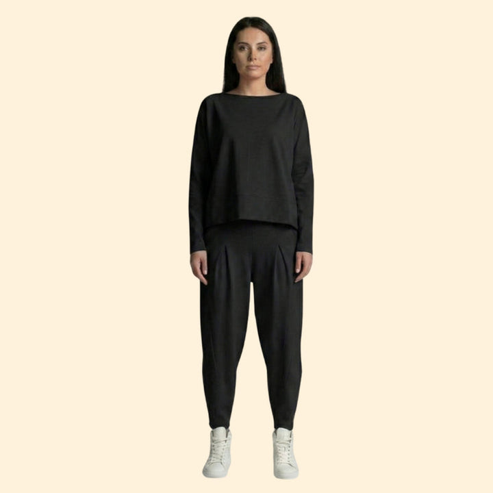 Women’s Two-Piece Set with Long Sleeve Top