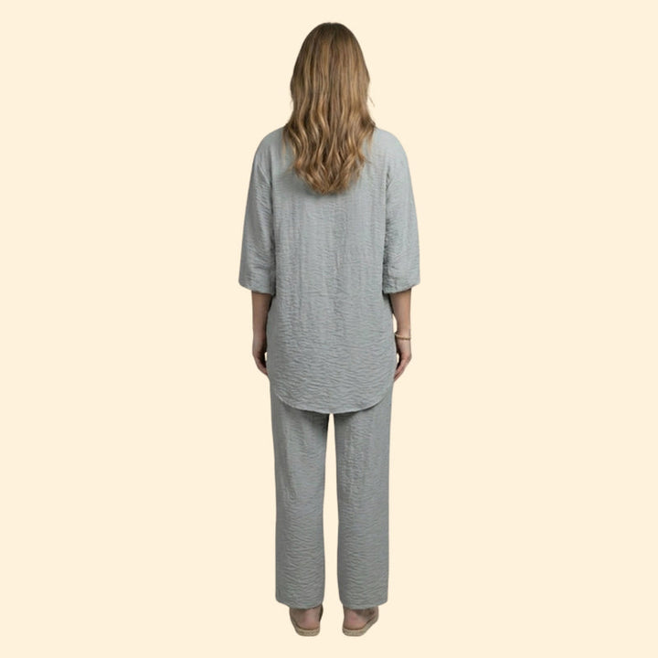Women’s Two-Piece Set with Loose Fit Top