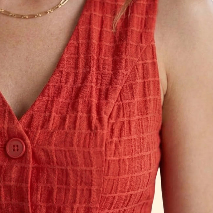 Women’s Two-Piece Set with Textured Top