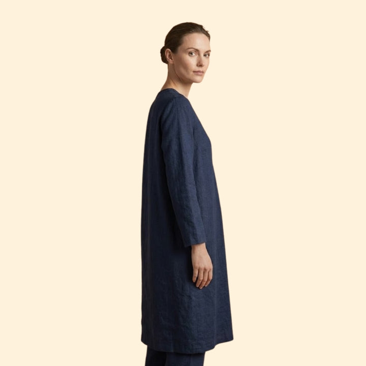 Women’s Two-Piece Set with V-Neck Tunic