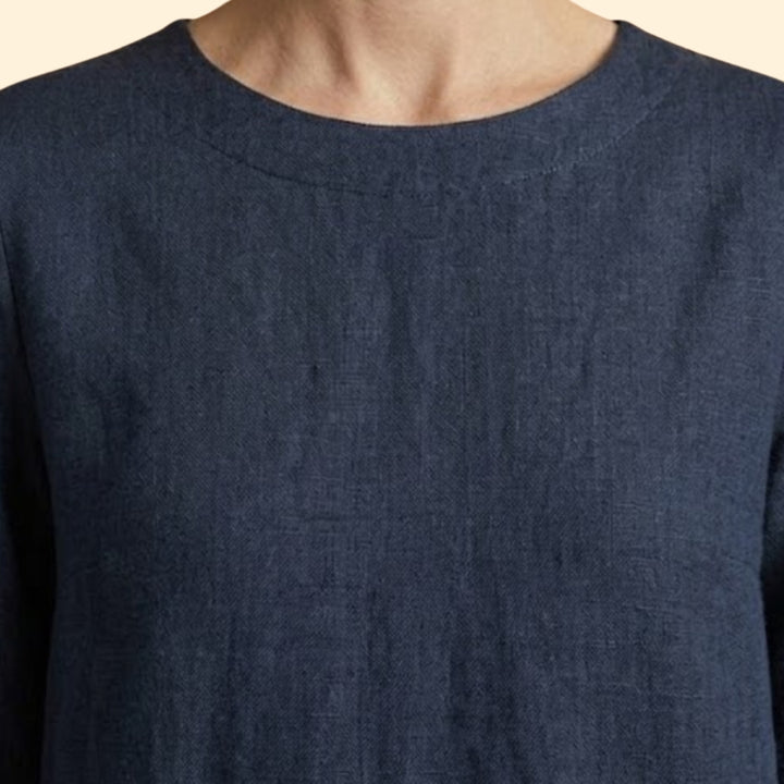 Women’s Two-Piece Set with V-Neck Tunic