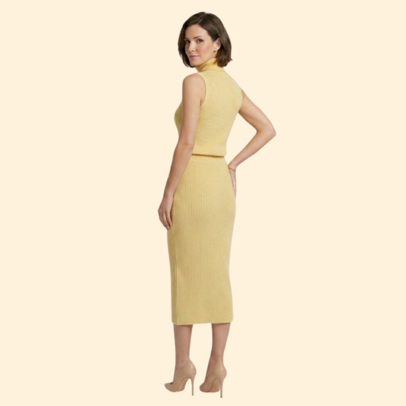 Women’s Two-Piece Skirt Set with Sleeveless Top