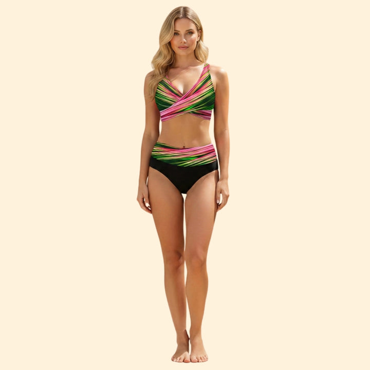 Women's Two-Piece Swimsuit with Adjustable Fit
