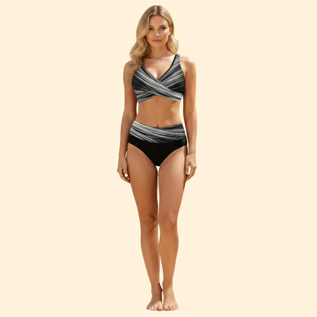 Women's Two-Piece Swimsuit with Adjustable Fit
