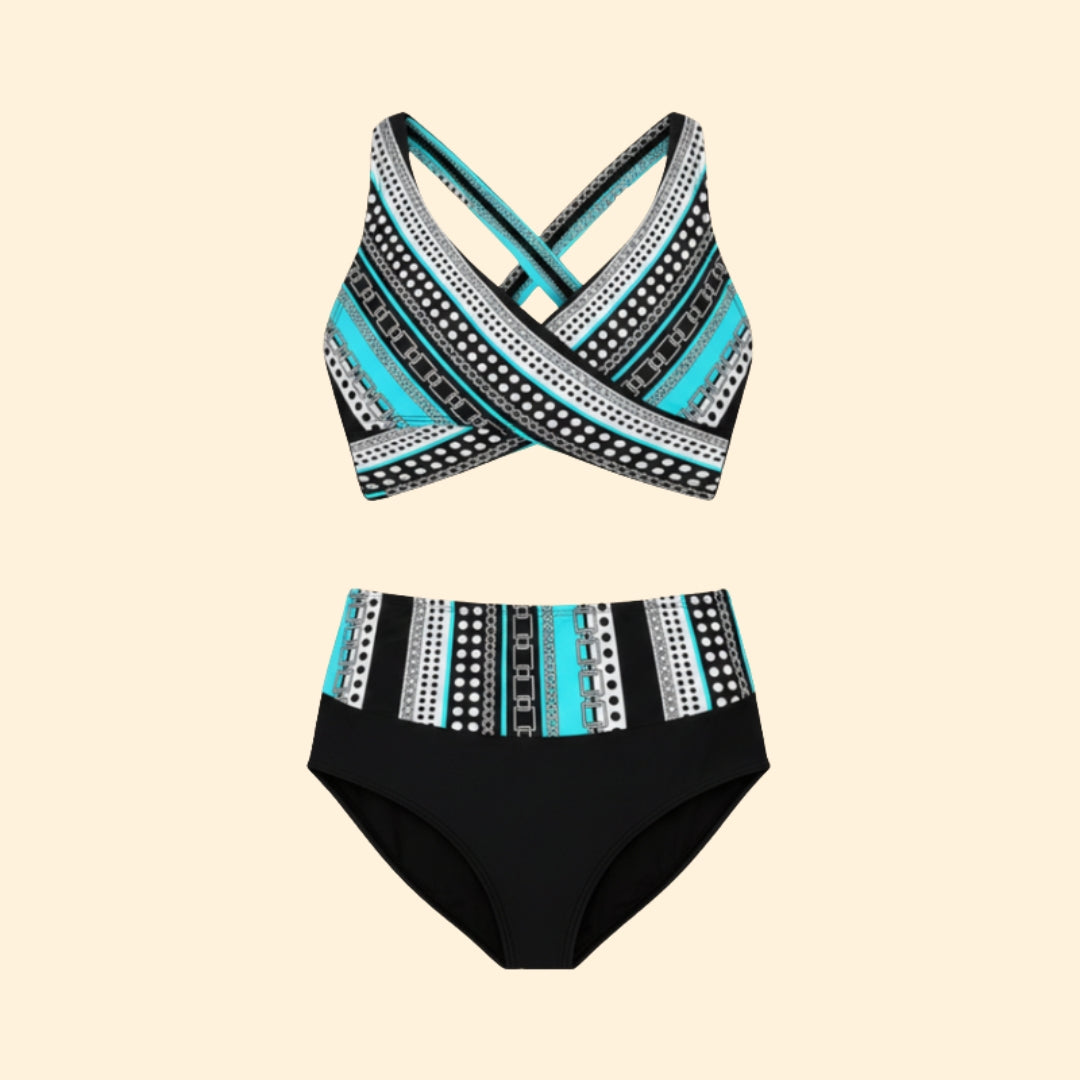 Women's Two-Piece Swimsuit with Adjustable Fit