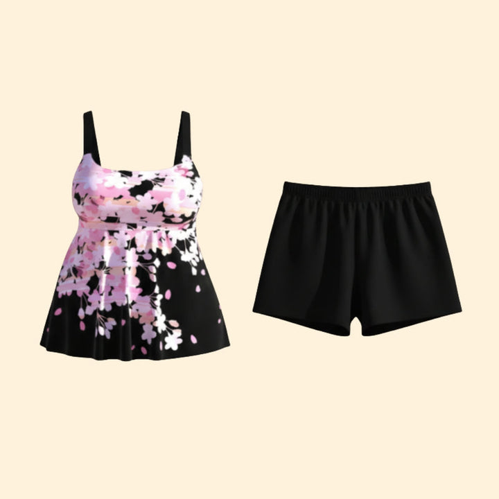 Women’s Two-Piece Swimsuit with Floral Print