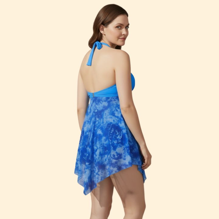 Women’s Two-Piece Swimsuit with Tie-Back Design