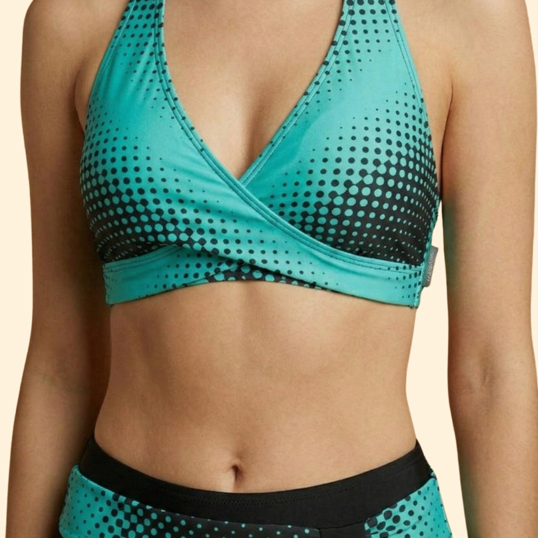 Women’s Two-Piece Swimwear with Criss-Cross Design