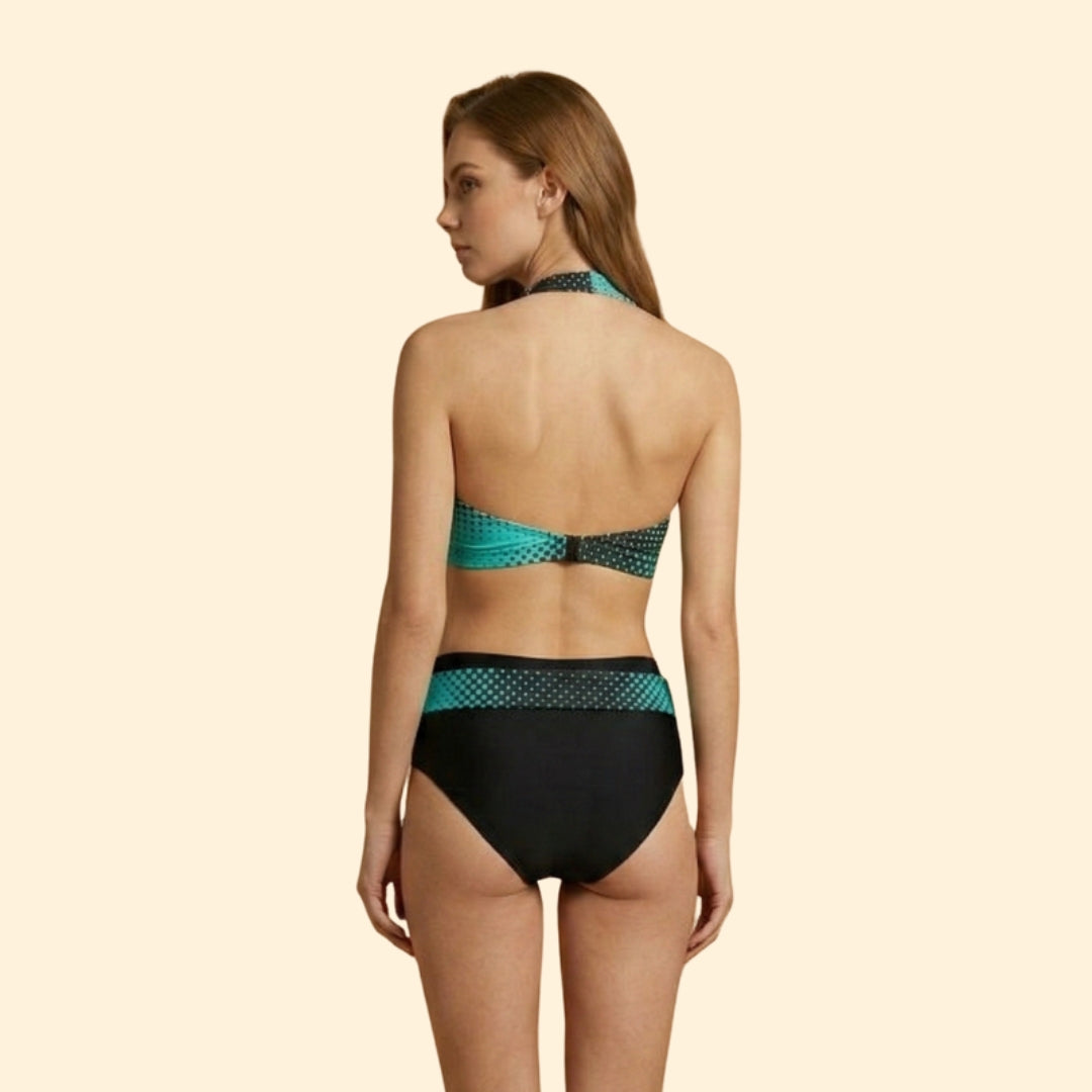 Women’s Two-Piece Swimwear with Criss-Cross Design