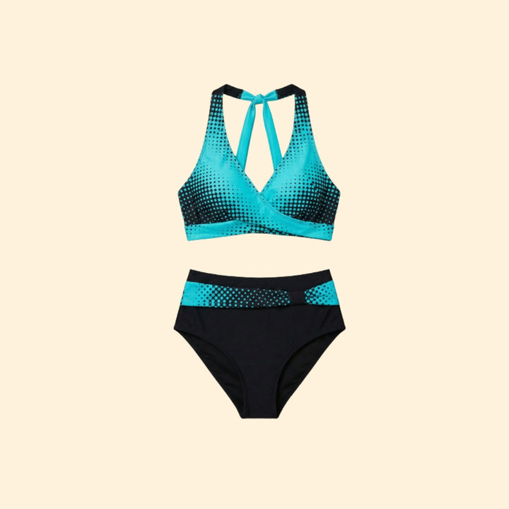 Women’s Two-Piece Swimwear with Criss-Cross Design