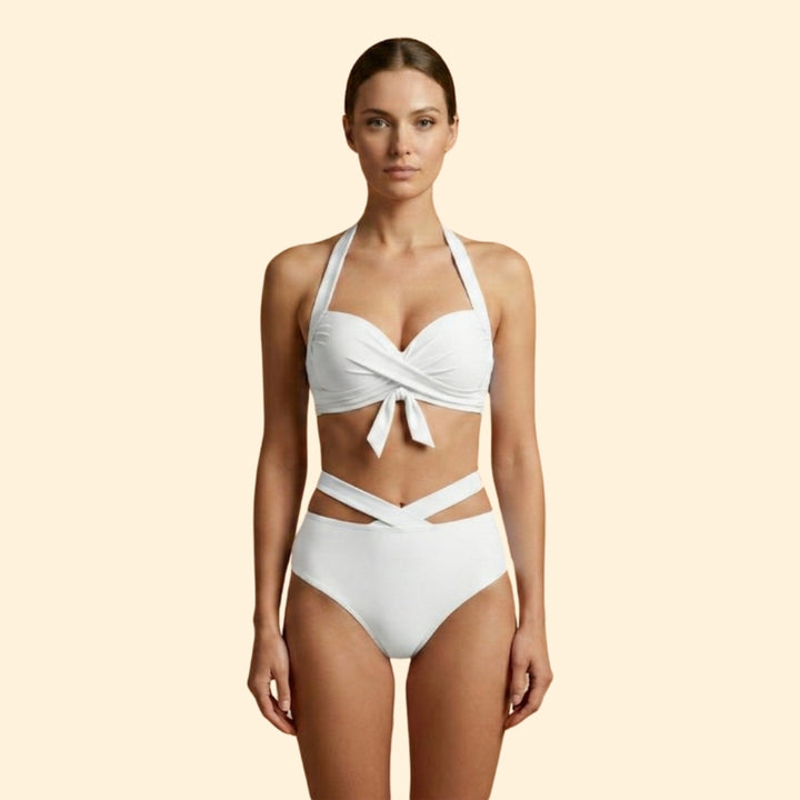 Women’s Two-Piece Swimwear with Figure-Flattering Design