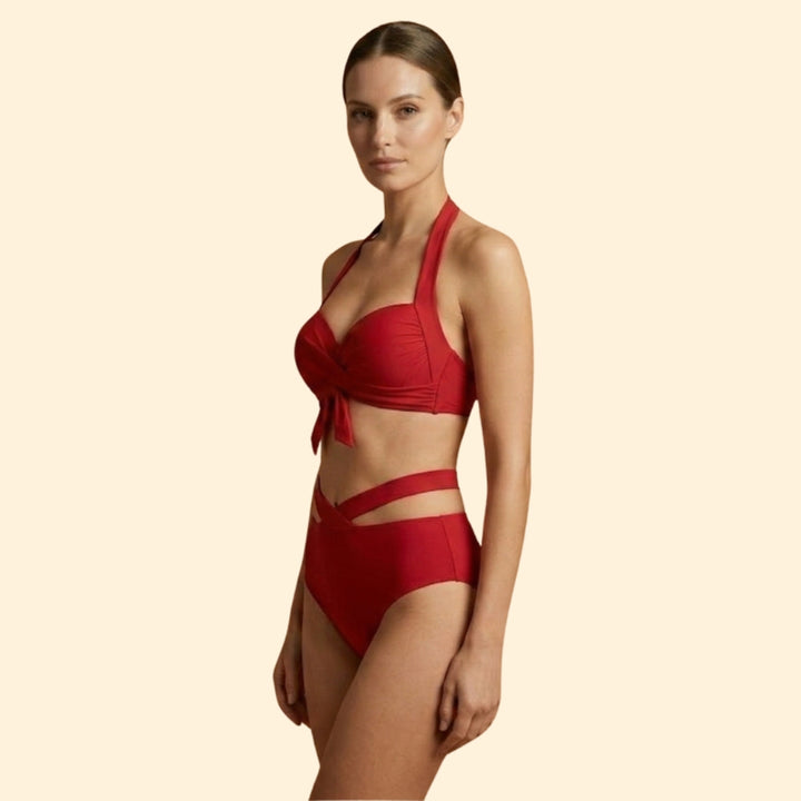 Women’s Two-Piece Swimwear with Figure-Flattering Design