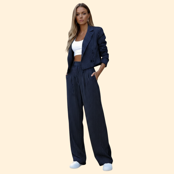 Women’s Blazer Set with Short Sleeves