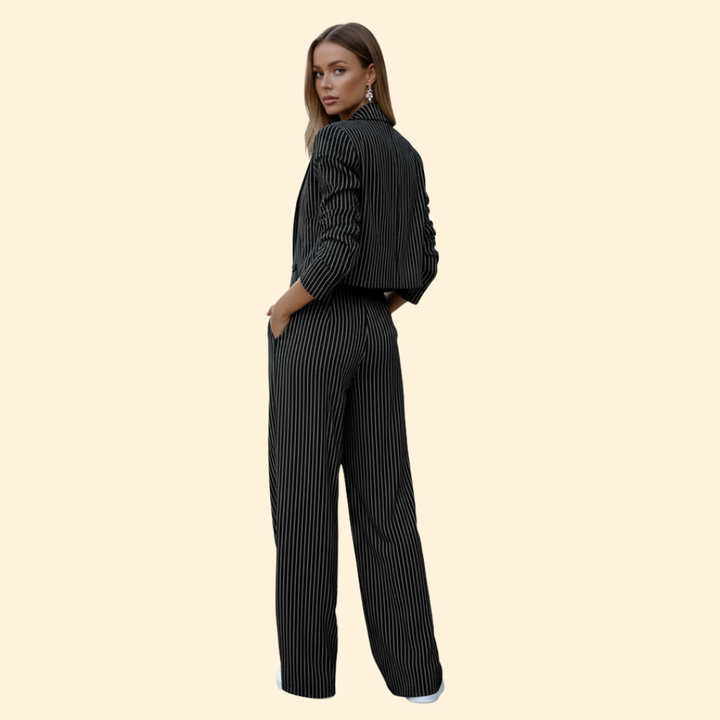 Women’s Blazer Set with Short Sleeves